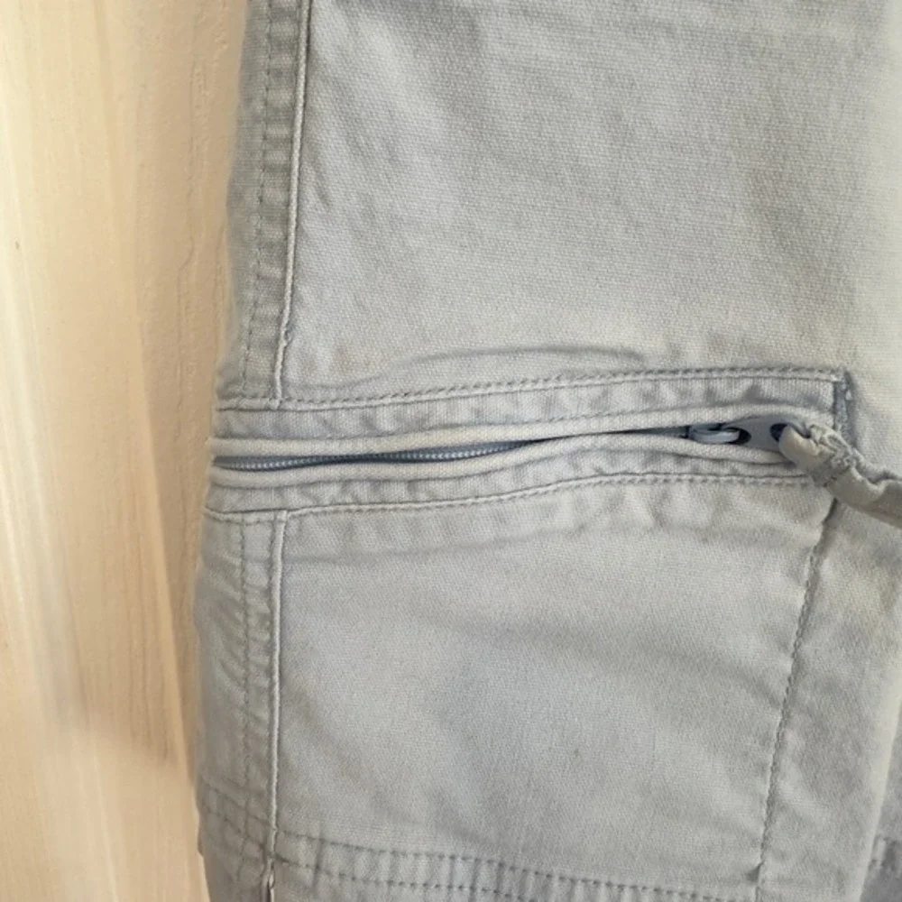 Woolrich Womens Chambray Utility Shorts Light Blue Size‎ 10 Cotton Stretch 3509